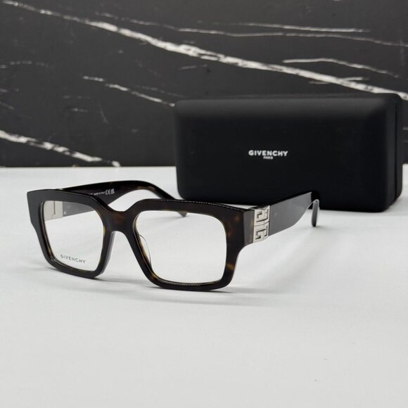 NEW GV50049I 052 GIVENCHY DARK HAVANA UNISEX GIVENCHY EYEGLASSES - Picture 2 of 11